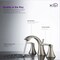 Kibi Pyramid Bathroom Sink 8" Widespread Faucet with Drain Assembly KBF1014BN - alternate 8